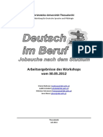 Deutsch Und Vokabeln Für Den Beruf-Bereich