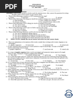 1st QTR Periodic Exam 2022-2023