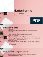 4 Production Planning