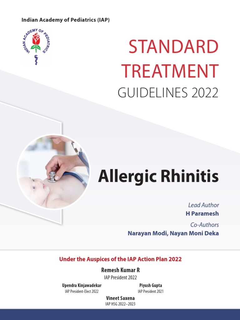 2022 IAP Guidelines on Allergic Rhinitis | PDF | Allergy | Allergen