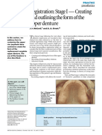 5 Registration Stage I Creating and Outlining The Form of The Upper Denture