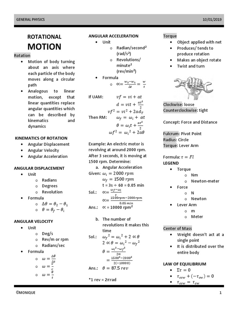 Unit4Physics PDF Torque Waves