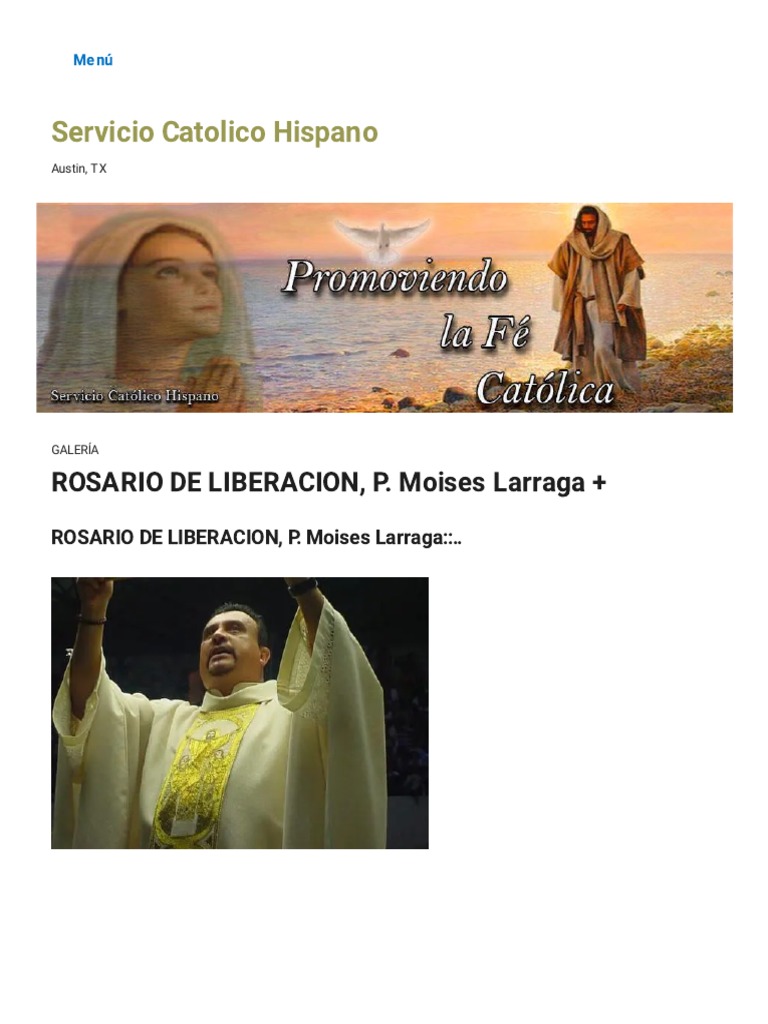 Rosario de Liberación P. Moisés Larraga | PDF | Religión y espiritualidad