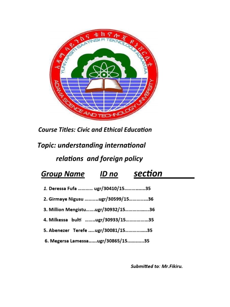 Civic Assignment Pdf International Relations Marxism