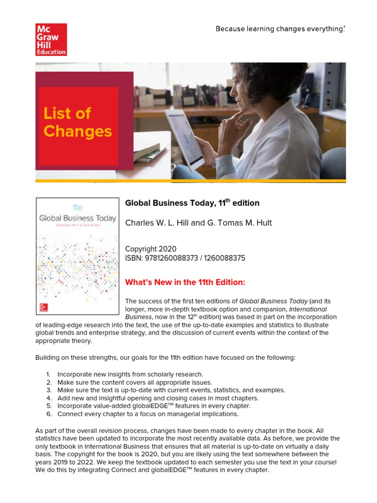 Hill Global Business Today 11e | PDF | Exchange Rate | Supply Chain