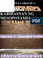 Sinaunang Kabihasnan NG Mesopotamia