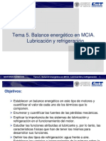 T5 - Balance Energético en MCIA. Lubricación y Refrigeración