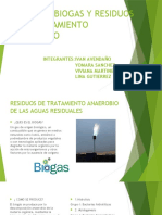 Usos Del Biogas y Residuos Del Tratamiento Anaerobio