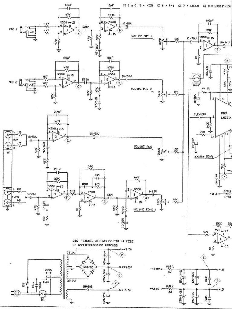 Esquema Amplificador Staner 100m | PDF