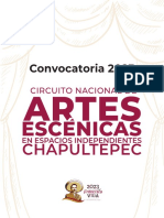 Convocatoria Circuito Nacional de Artes Escénicas 1