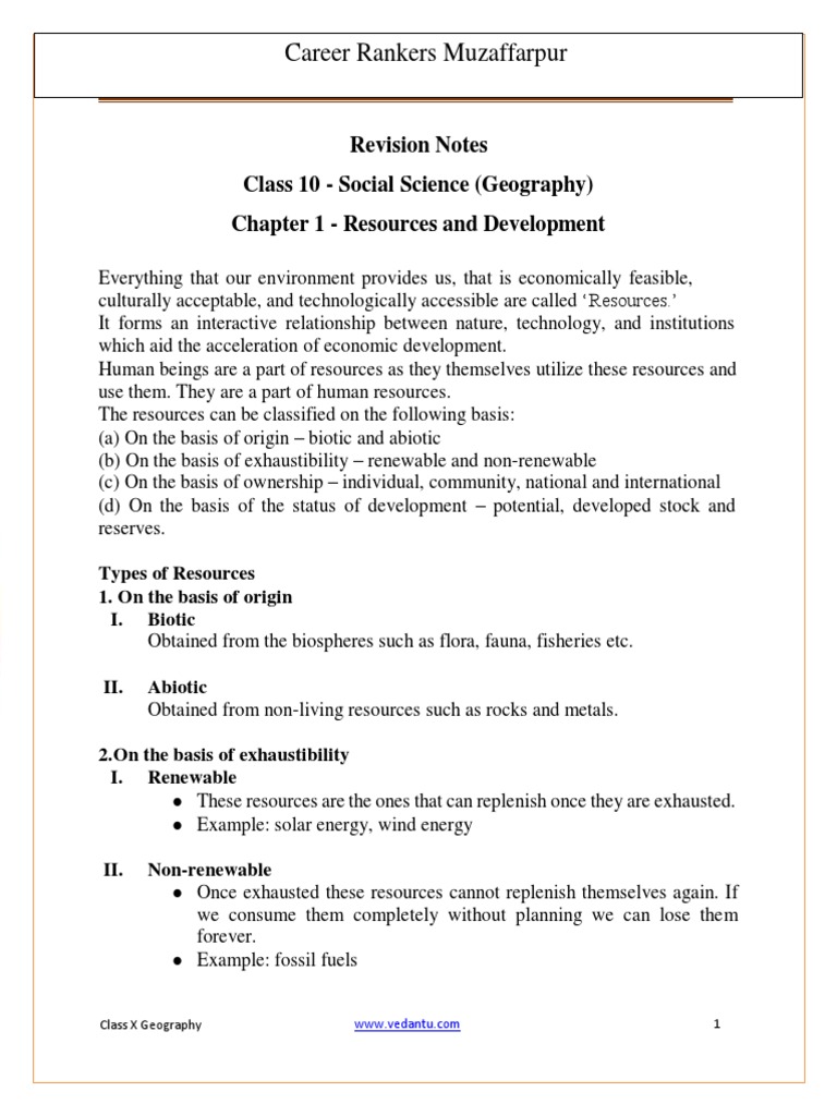 Geo ch 1 class 10 online