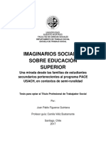 (Veliz 2017) Imaginarios Sociales Sobre ESUP Familias Est Secundarios Progr.pace en Semi Ruralidad