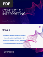 Context of Interpreting