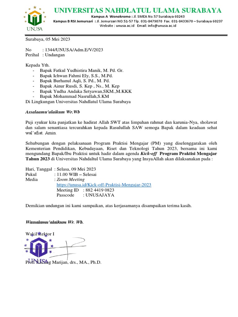 Surat Undangan Kick Off PM (Eksternal) PDF