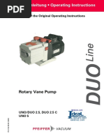 Pfeiffer Duo 2.5 Vacuum Pump