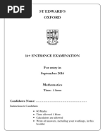 16 Maths ST Edwards 2016