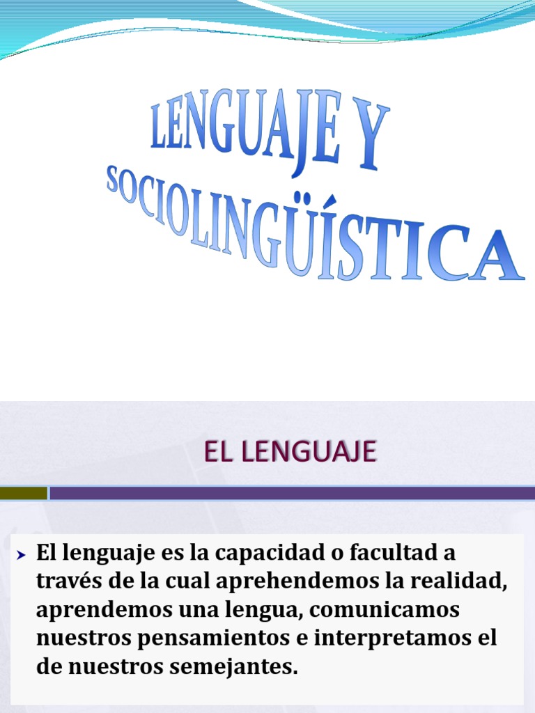 El Lenguaje Humano Pdf Habla Comunicación