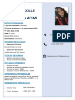 Rosa Nicolle Carranza Arias: Datos Personales