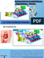 Via de Administracion de Medicamentos No Parental Via Oral, Sublingual, Topica 1