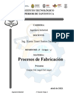 Procesos de Fabricación: Ing. Karen Yanet Santos Santiago