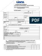 Trimestre, Formulario de Evaluacion de Pasantia