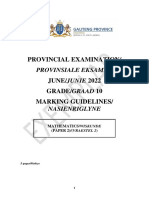 Gr10 MATH P2 (ENG & AFR) June 2022 Possible Answers