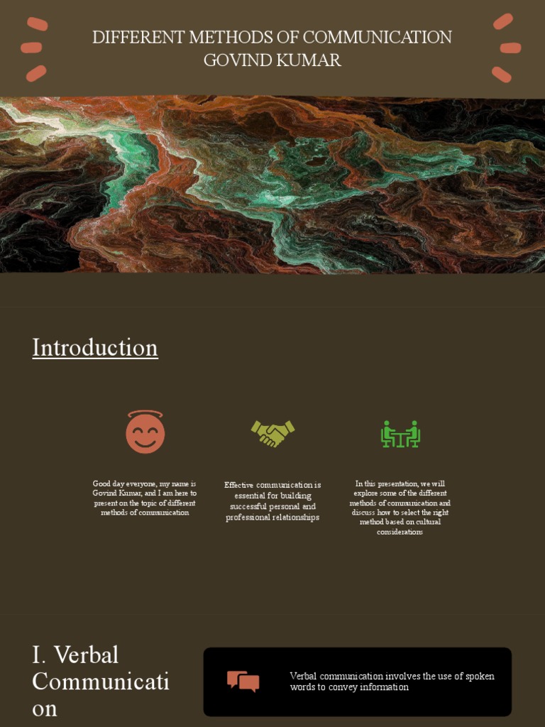 Different Methods of Communication | PDF | Communication | Nonverbal ...