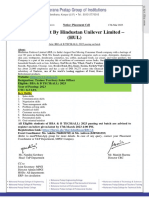 Hindustan Unilever Limited - (HUL) BBA BTECH 2023