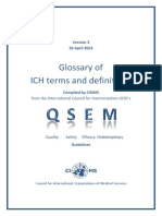 Glossary ICH terms and definitions