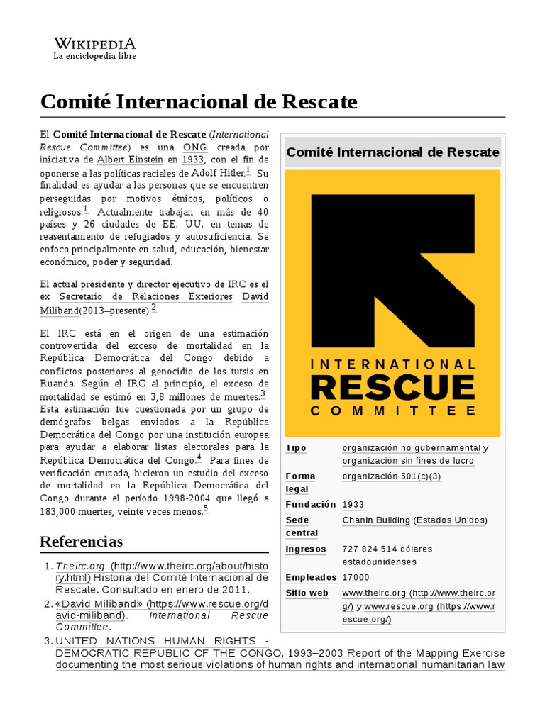 Comité Internacional de Rescate | PDF | Persecucion | Refugiado
