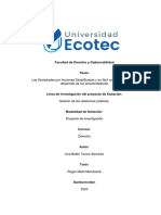 Las Sociedades Por Acciones Simplificadas y Su Fácil Constitución para El Desarrollo de Los Emprendedores.