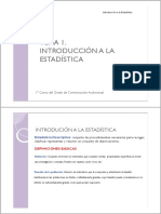 UD 1 Tema 1. La Estadística. Conceptos Básicos