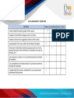 Annex 4 - Self Assessment