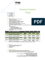 PANAMÁ MAXITRAVEL Ciudad + Playa Julio - Agosto 04 Noches 2023