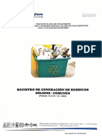 Periodo 12 Al 18-12-2022 Registro de Generacion de Residuos Solidos Comunes
