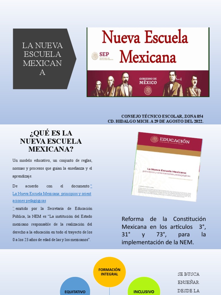 La Nueva Escuela Mexicana Pdf México