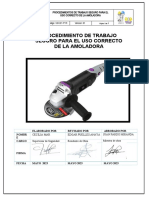 Procedimiento de Trabajo de AMOLADORA