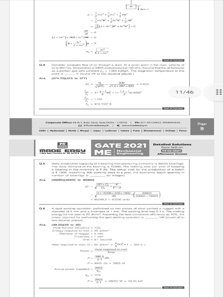 Industrial gate pyq 20 21 22 pdf
