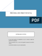 Prueba de frecuencia