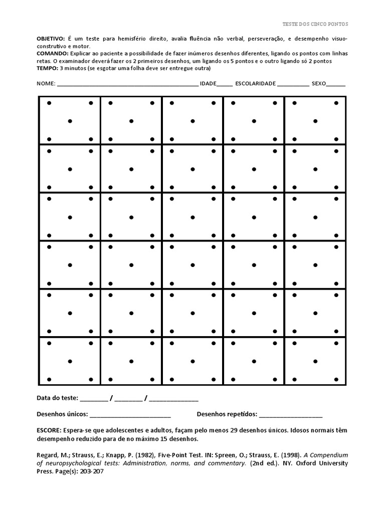 Teste Dos 5 Pontos | PDF
