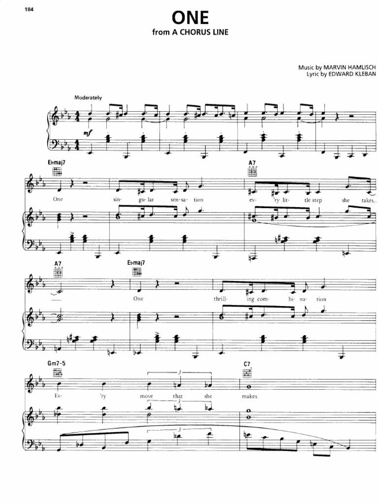 A Chorus Line One PDF