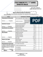 Evaluation Du Portfolio