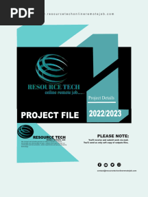 PROJECT 1 (75 Pages Original)