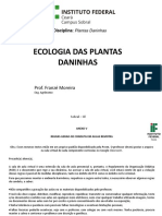 Aula 8 - Ecologia Das Plantas Daninhas