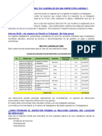 Multas Laborales en Inspección Laboral