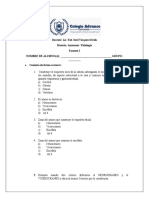 Examen de Anatomia y Fisiologia 1