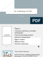 Mobile Technology Exam Topics