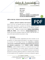 Demanda de Exoneración de Pago de Pensión de Alimentos