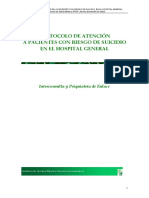 Protocolo Atencion Pacientes Con Riesgo de Suicidio en Hospital General