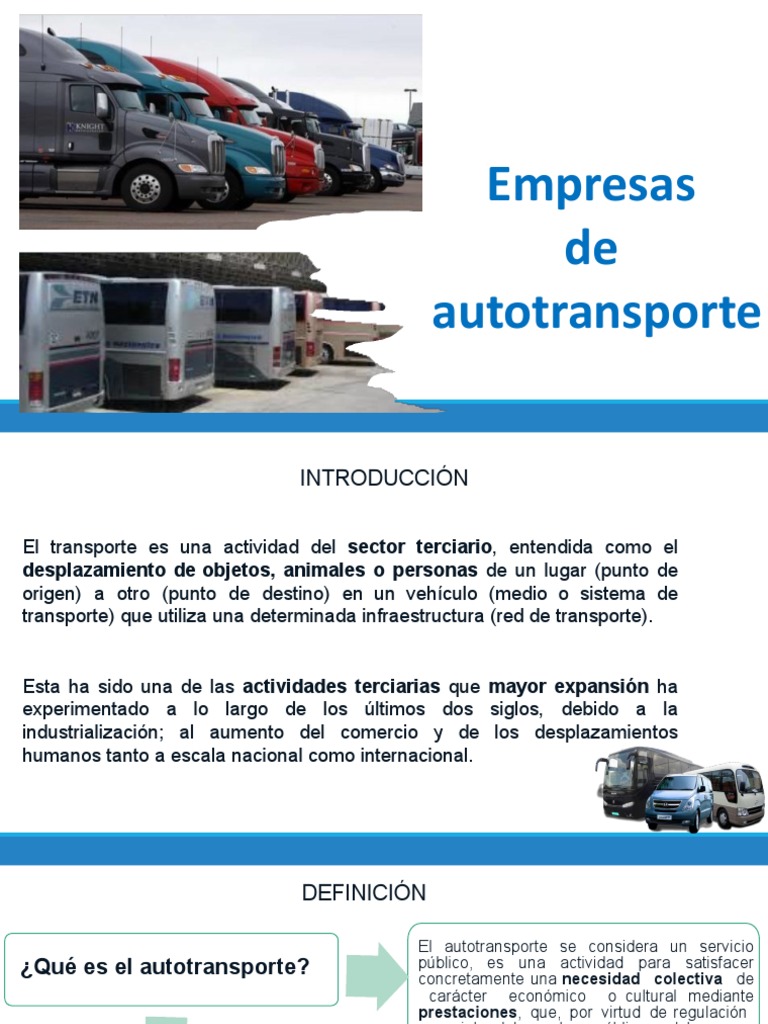 Empresas de Autotransporte Ok | PDF | Transporte | Contabilidad